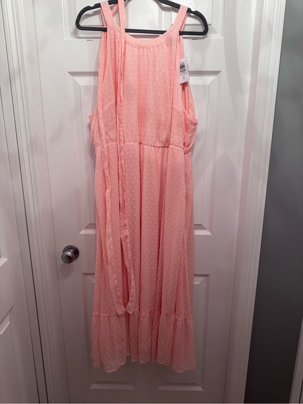 Light Pink Sleeveless Maxi Dress - Elegant Summer Style